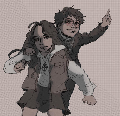 Amber and Oz by alambiel