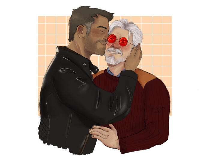 Nick and Indrid by j0yfulpotato