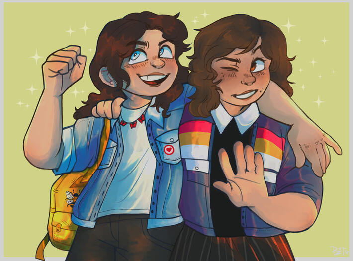 Yara and Lilith by pizzeria-troubles