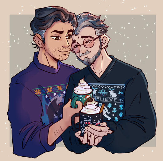 Nick and Indrid by crimecider