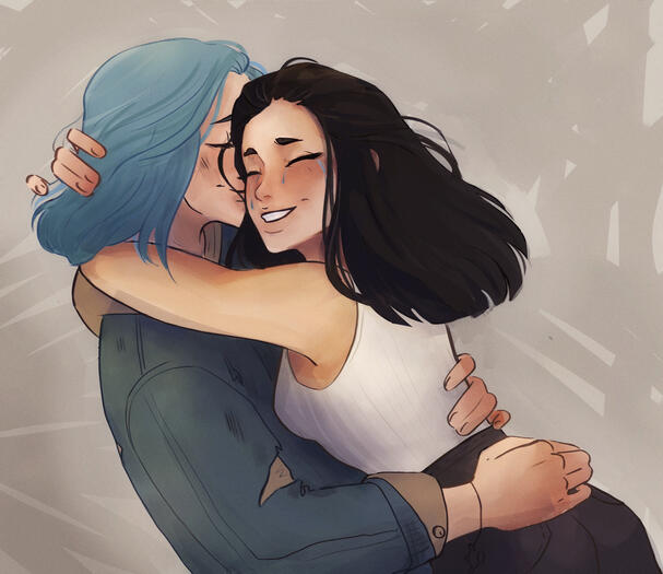 Hana and Amy by enit.jen